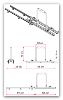 Fiamma Garage Slide Pro Bike zwart