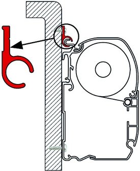 Rail R 300 cm