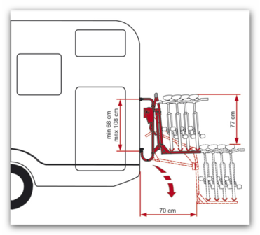 CARRY-BIKE LIFT 77 - BLACK END CAPS