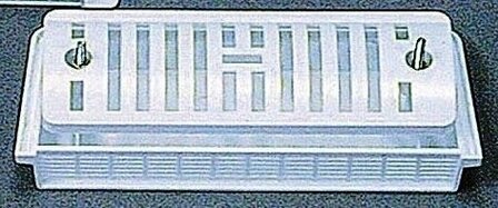 Grille de ventilation int&eacute;gr&eacute;e (210x85 mm-BLANC)