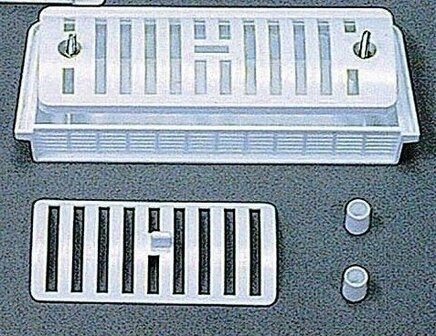 Grille de ventilation int&eacute;gr&eacute;e (210x85 mm-BLANC)