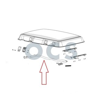 Dometic Midi Heki Beugel met montageonderdelen