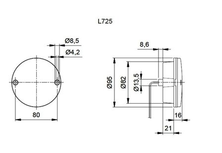 Rem-achterlicht LED