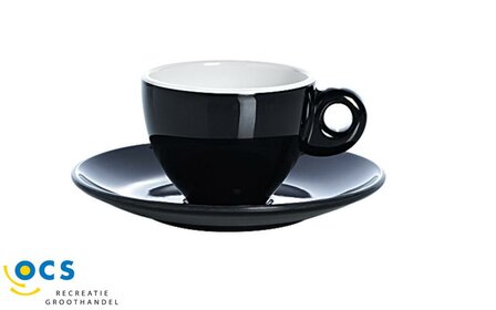 Gimex Quadrato Zwart/Wit Espresso set