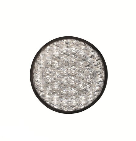 Knipper-achterlicht LED rond wit glas