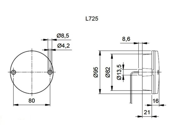 Mistachterlicht LED