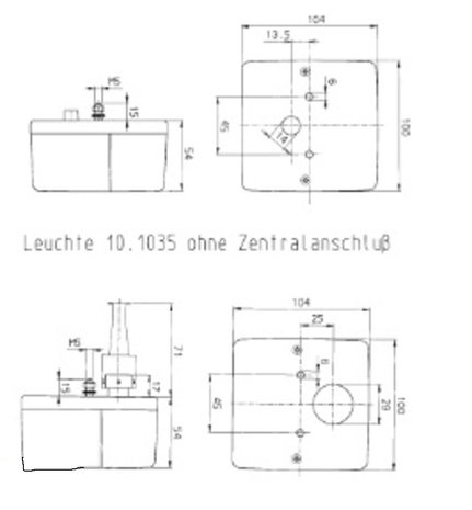 Knipper- rem- achterlicht en kenteken.